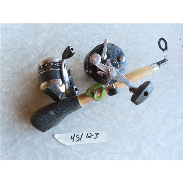 two fishing reels