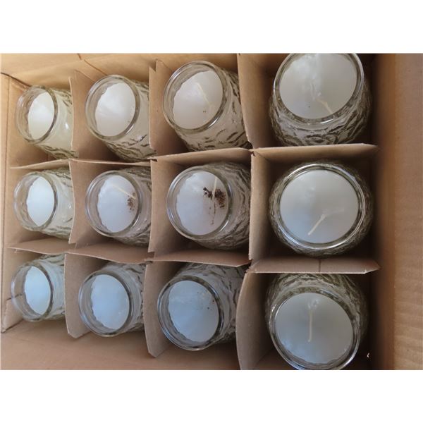 1 dozen candles and holders