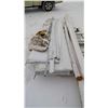 Image 4 : 4 garage door sections ( 24" X 9') hardware and misc lumber