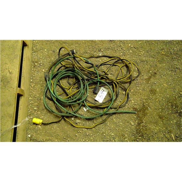 2 extension cords, 1 in 2 pieces