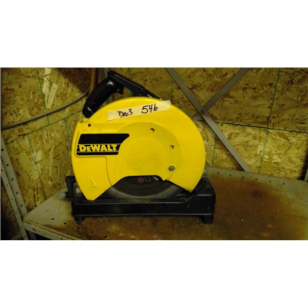 Dewalt chop saw works has new blade