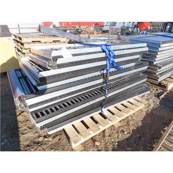 pallet of 4' stainless restaurant quality conveyor system