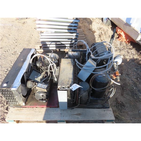 set of two compressors for walk in cooler restaurant quality