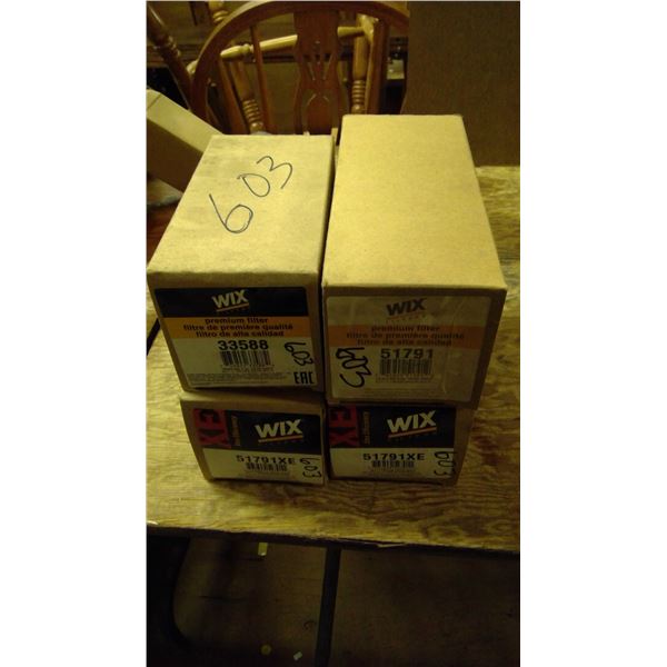 4 WIX filters