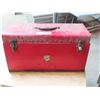 Image 1 : Red Beach Metal Carry Tool Box - Finning logo  - Filled with Tools