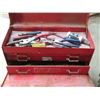 Image 5 : Red Beach Metal Carry Tool Box - Finning logo  - Filled with Tools