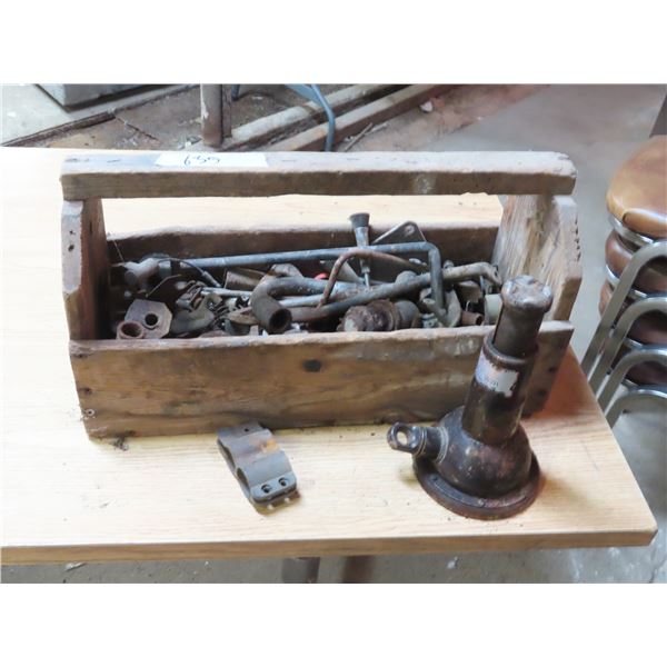 Vintage Wooden Tool Carrier - Misc Hardware