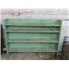 Image 1 : Wooden Shelving Unit - Green - 4 Shelves