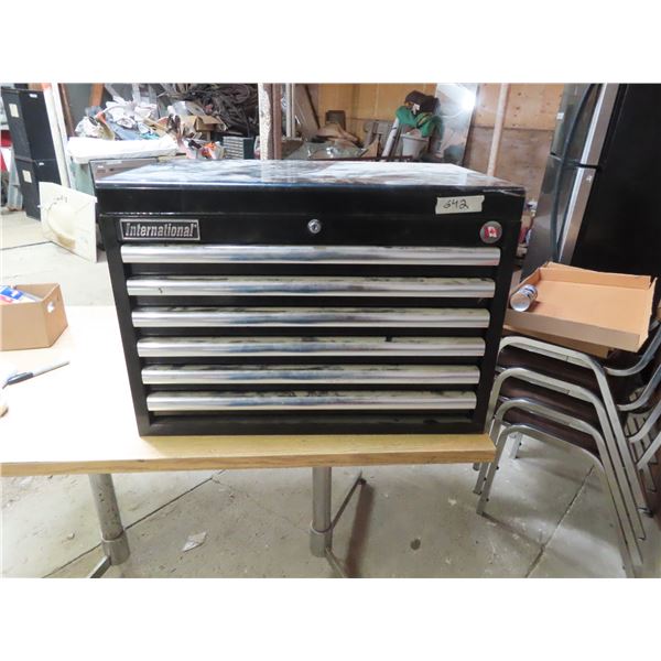 International - Tool Box - Black - 7 Storage Areas - 26"x17.5"x19"H