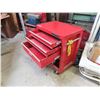 Image 3 : Mastercraft - Red - Floor Tool Box on Wheels - 4 Storage Areas - 26.5"x18"x34"H