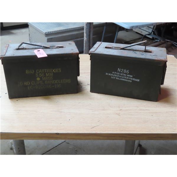 2x Empty Ammo Boxes