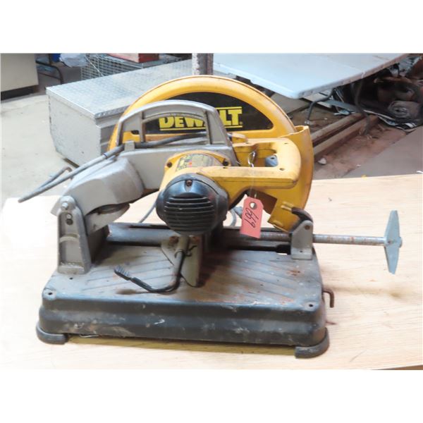 Dewalt 14" Chop Saw - Serial Number 256547 Model DW871