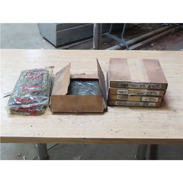 4x Power First Roller Chain 50-R / 10' 5/9 pitch Roller Chain #3842325 / 2x Tsubaki - Agri Turff - R