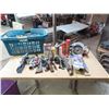 Image 1 : Basket of Mics Tools - Including: Skill Saw, Paint Tray, Stripper, Various Other Tool
