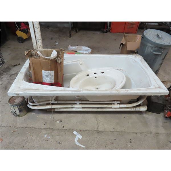 Bath - Sink - Basin Stand - 3 Piece