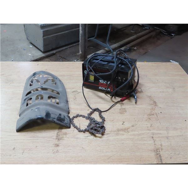 Battery Charger, Dodge Tail Light Cover, Chainsaw Chain