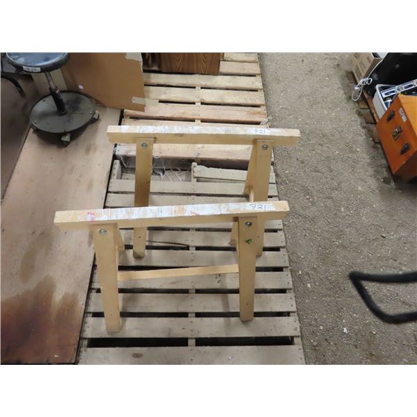 2 x Wood Saw Horse