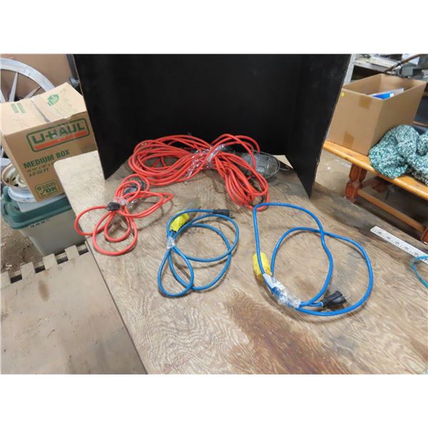 Long Extension Cord with Light / 3 Small Extension Cords