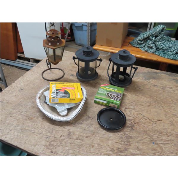 3 x Hanging Lantern  - Muskol Mosquito Repellent