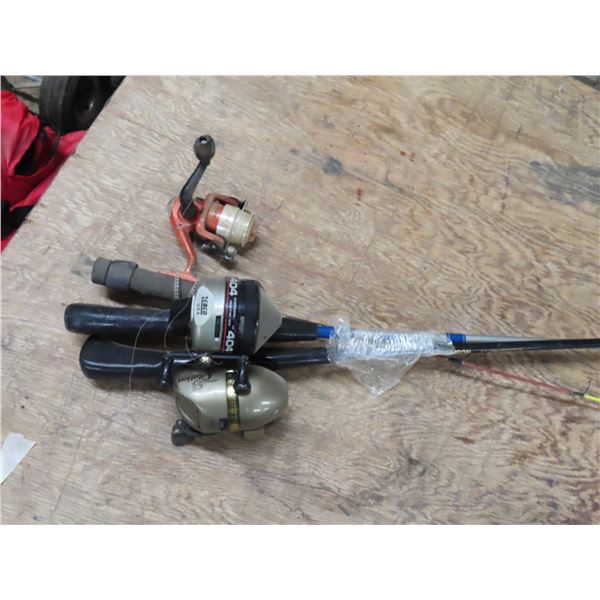 1 kids Fishing Pole - 2x Adult Fishing Poles