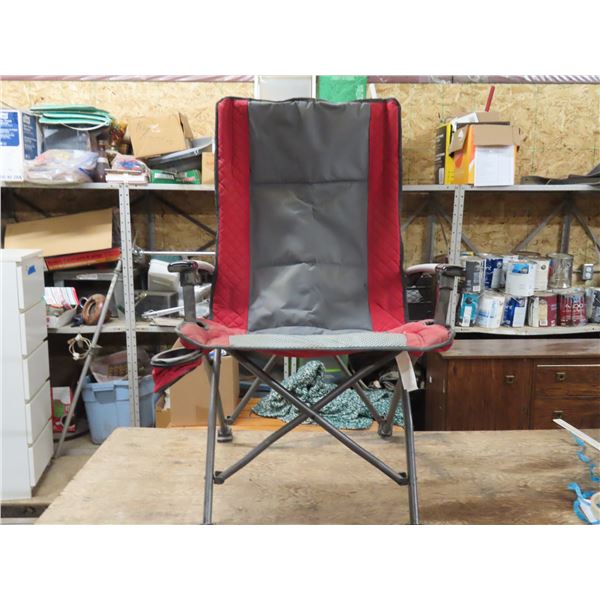 Fold Up Arm Chair - Red