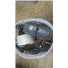 Image 4 : 3 Containers Filled with Assorted Hardware Items: Tape, fuses, battery tester, fishing line, extensi