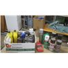 Image 1 : Box of Assorted: oils, paints, cleaners, raid