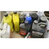 Image 2 : Box of Assorted: oils, paints, cleaners, raid