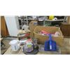 Image 1 : Box of FireStarter Logs / Kettle / Lazy Susan / Reading glasses / Travel Mug / Small Broom and Dustp