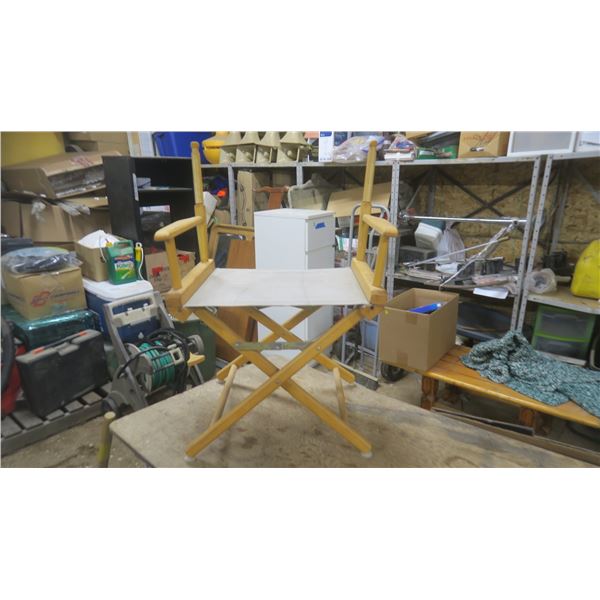 Fold Up Wooden Chair - Canvas Back - Nike