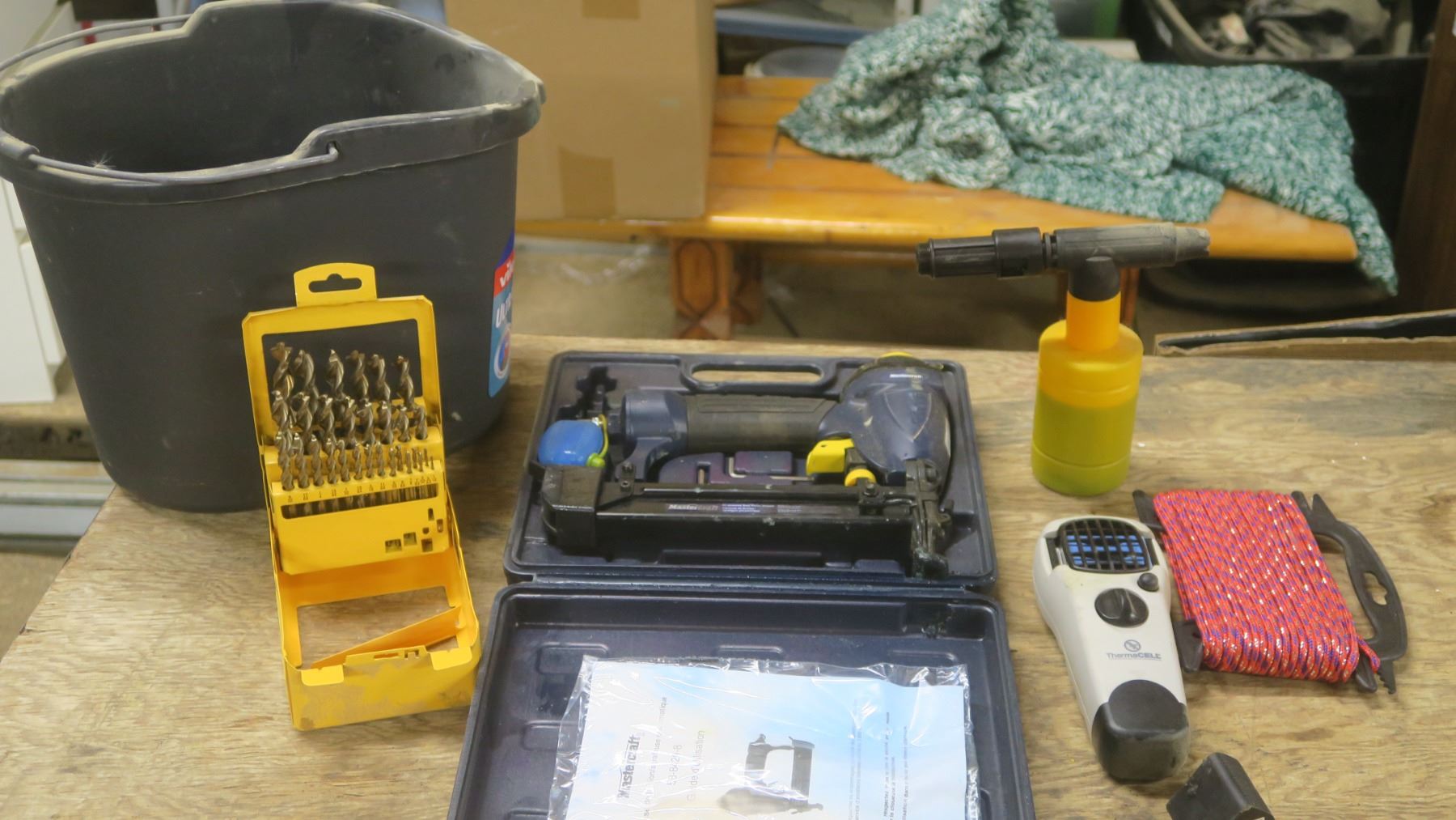 MasterCraft Nailer/Stapler - Dewalt Drill Bit Set - Therma Cell Device ...