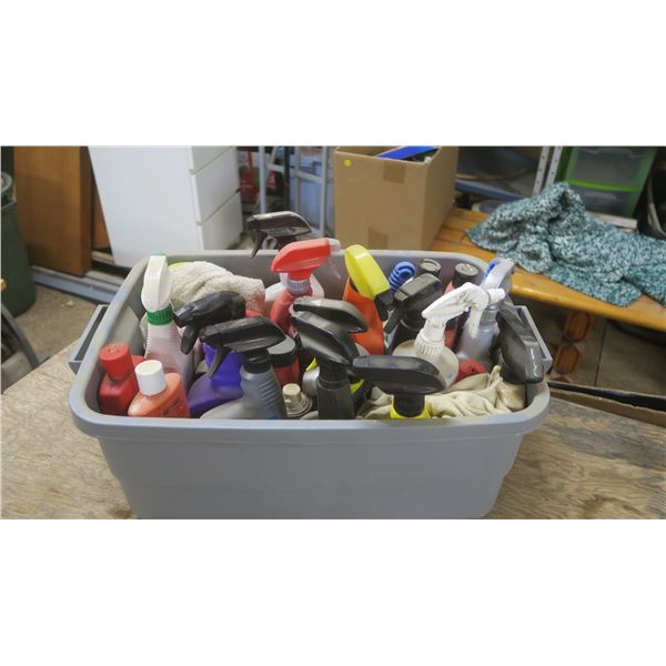 Tote Filled with Detailing Supplies