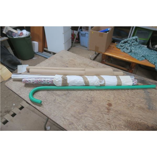 Wrapping Paper / Brown Paper Roll x 2 / Walking Cane