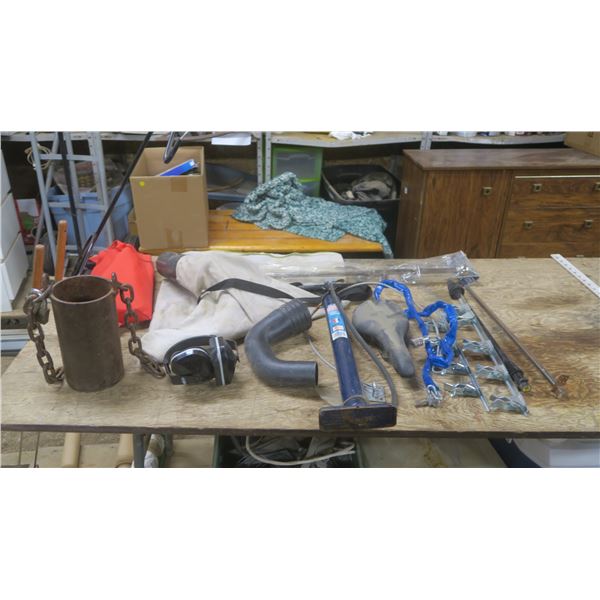 Sawdust Catcher / Bike Locks / Tire Pump / Bike Seat / Pillow / Curtain Road and Hardware