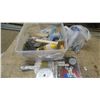 Image 2 : Bin Filled with: C-Clamp / Block Plane / Various Hand Tools / Various Hardware Items