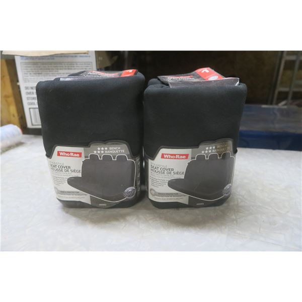 Who-Rae - Universal Seat Cover - Black - Contains 2