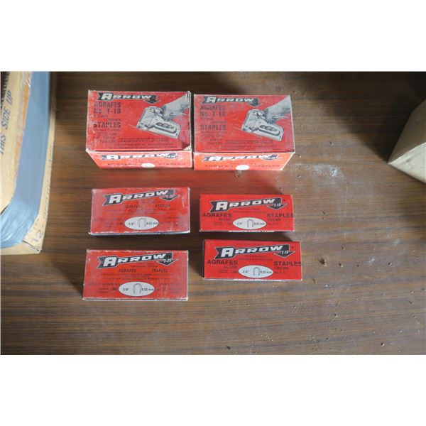 Box Arrow Staples - NOT18 x 10 - T-25 x 16 - T-18 x 2