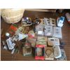Image 1 : Basket of Misc Hardware Items - Lots of Outlet Covers and Thermostats