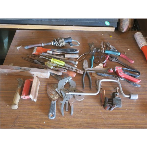 Box of Assorted Hand Tools