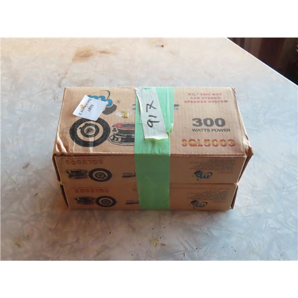2 New 300 WaTT 3 1/2" Speakers