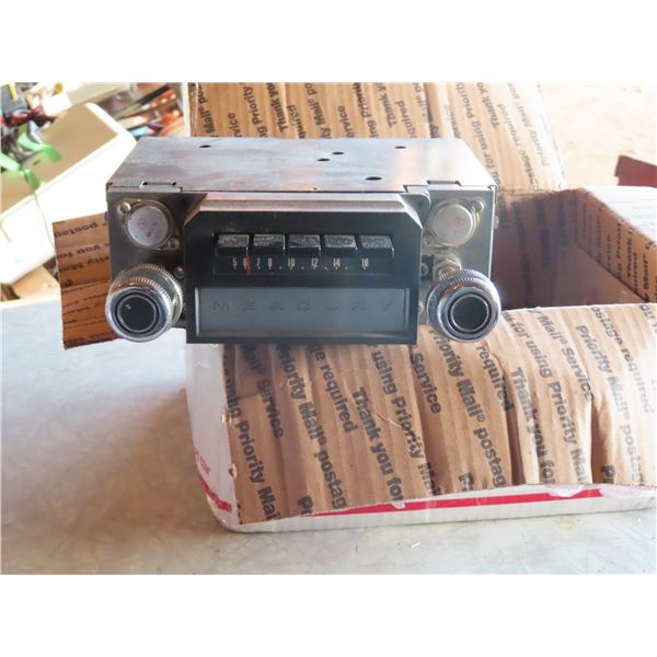 1960's Mercury Car Radio with 8 Track Player