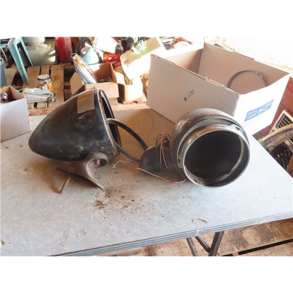 Vintage Headlights and Mounts