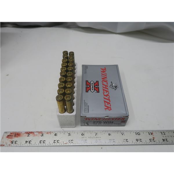 Winchester 270 win. 150gr. Power-point bullets - box of 20
