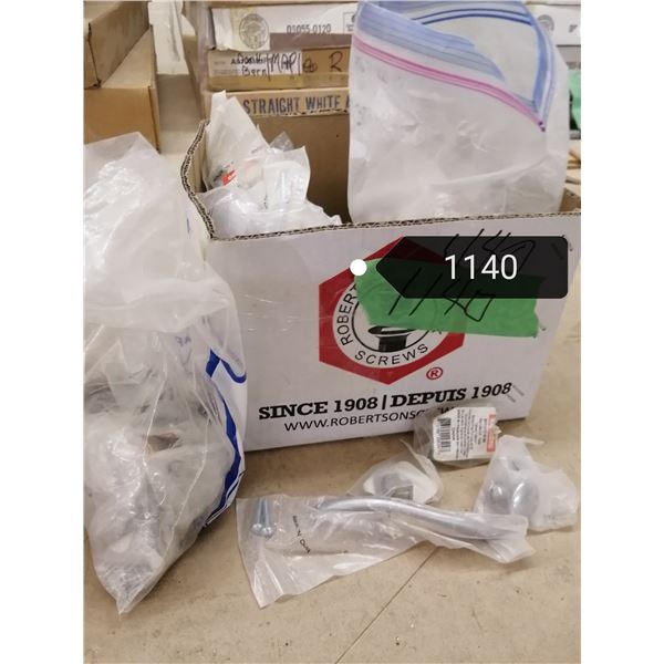 Lot #2 box of knobs,nickle,brushed nickle, chrome etc