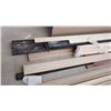 Image 3 : Lot of misc flat wood stock material(finished) includes fir door jamb set (unfinished)