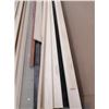 Image 4 : Lot of misc flat wood stock material(finished) includes fir door jamb set (unfinished)