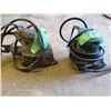 Image 2 : 2 palm style orbital sanders. 1 Makita & 1 Mastercraft with pointed corner finish pad