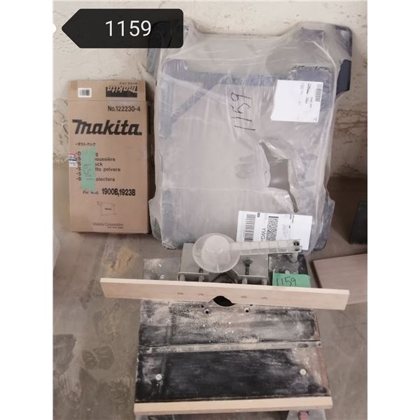 Small  table for router, new Bosch portable table saw shell & Makita blade guard
