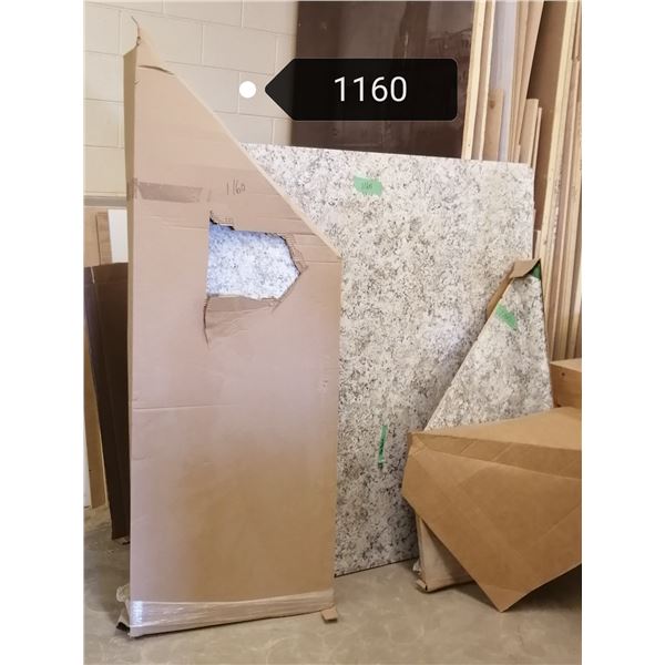 New unused sq. wrap c`tops. 1 with mitred corner, attached splash &  a very large island bar top. Al