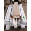 Image 2 : Pallet of 12 small florescent light fixtures. 9-48”/3-36” & partial box of tubes